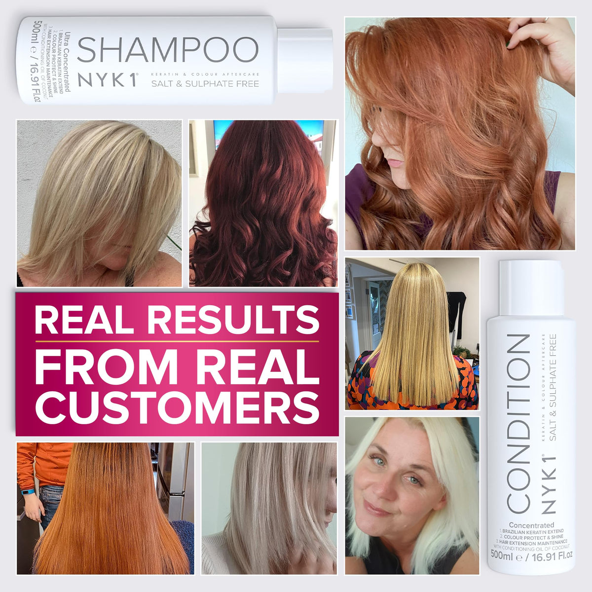 Sulfate-Free Shampoo and Conditioner Set 2 x 16.9 Fl Oz A636438