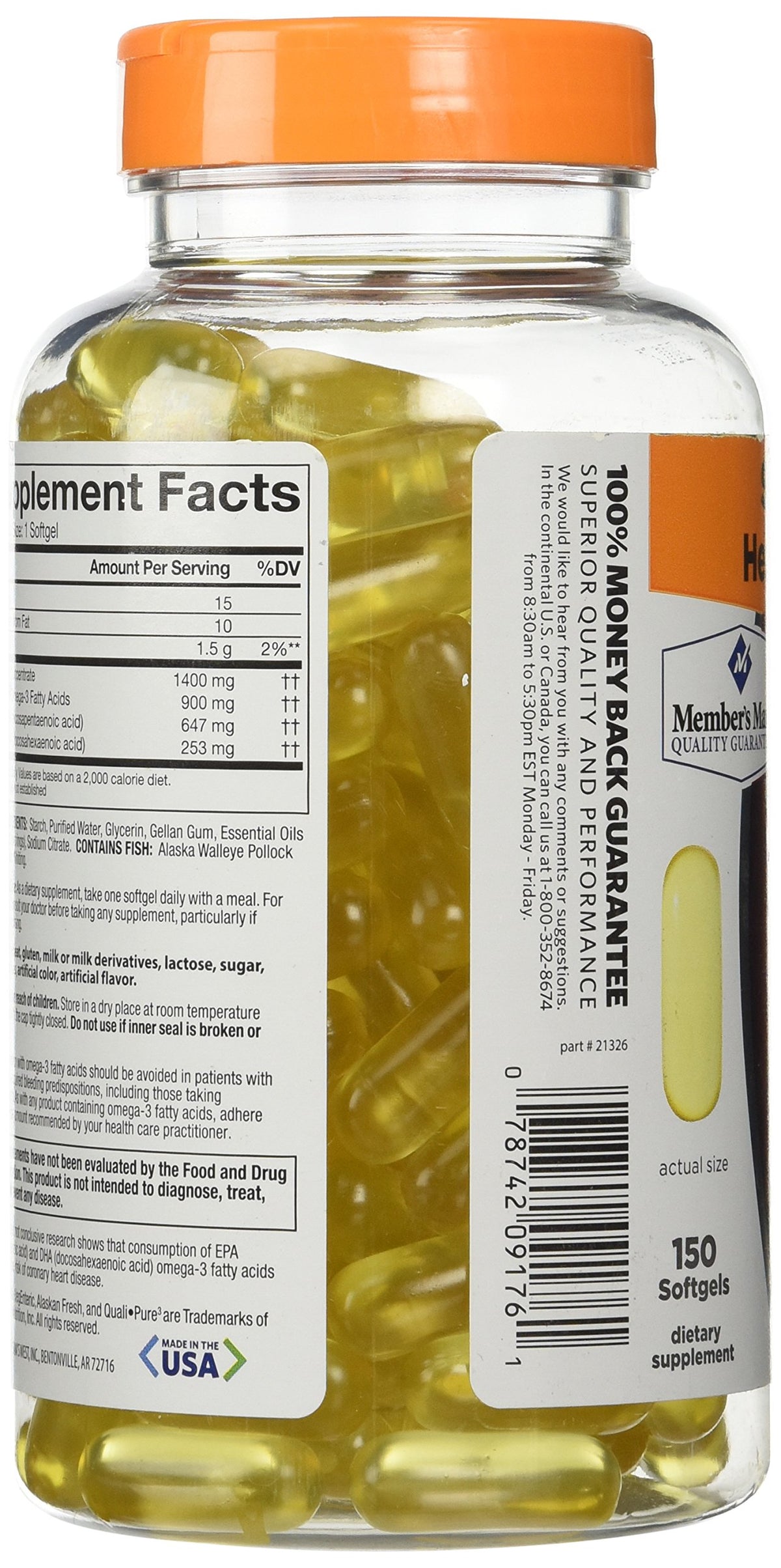 Triple Strength Fish Oil 1400mg 150 Ct W837