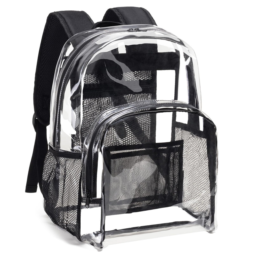 Clear Heavy Duty Black Backpack S537007