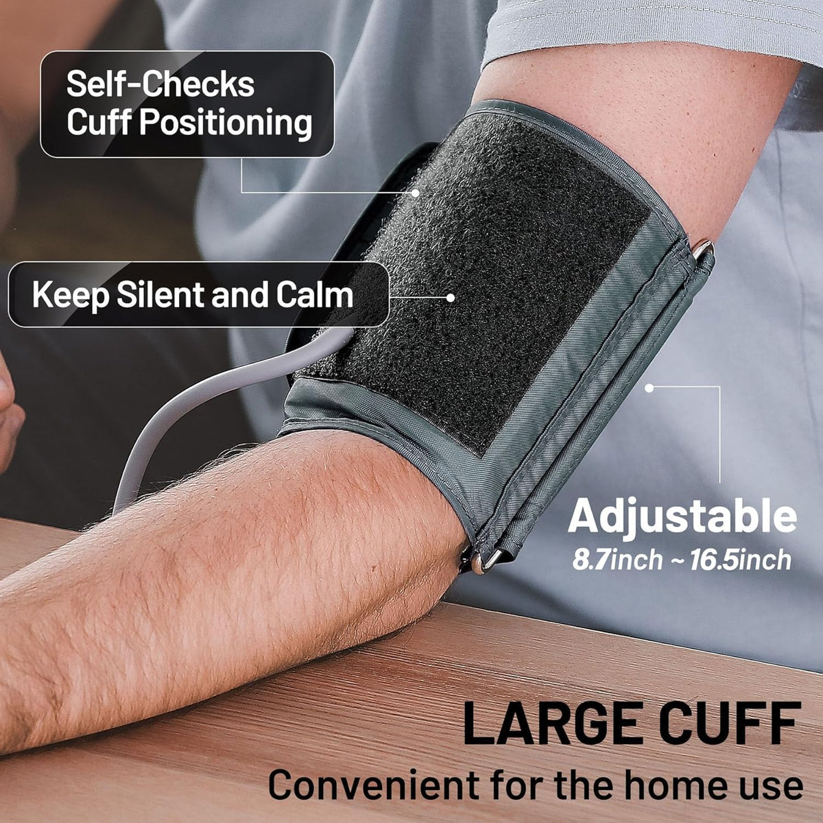 Blood Pressure Monitor Upper Arm BP Cuff with Storage Bag Z1054