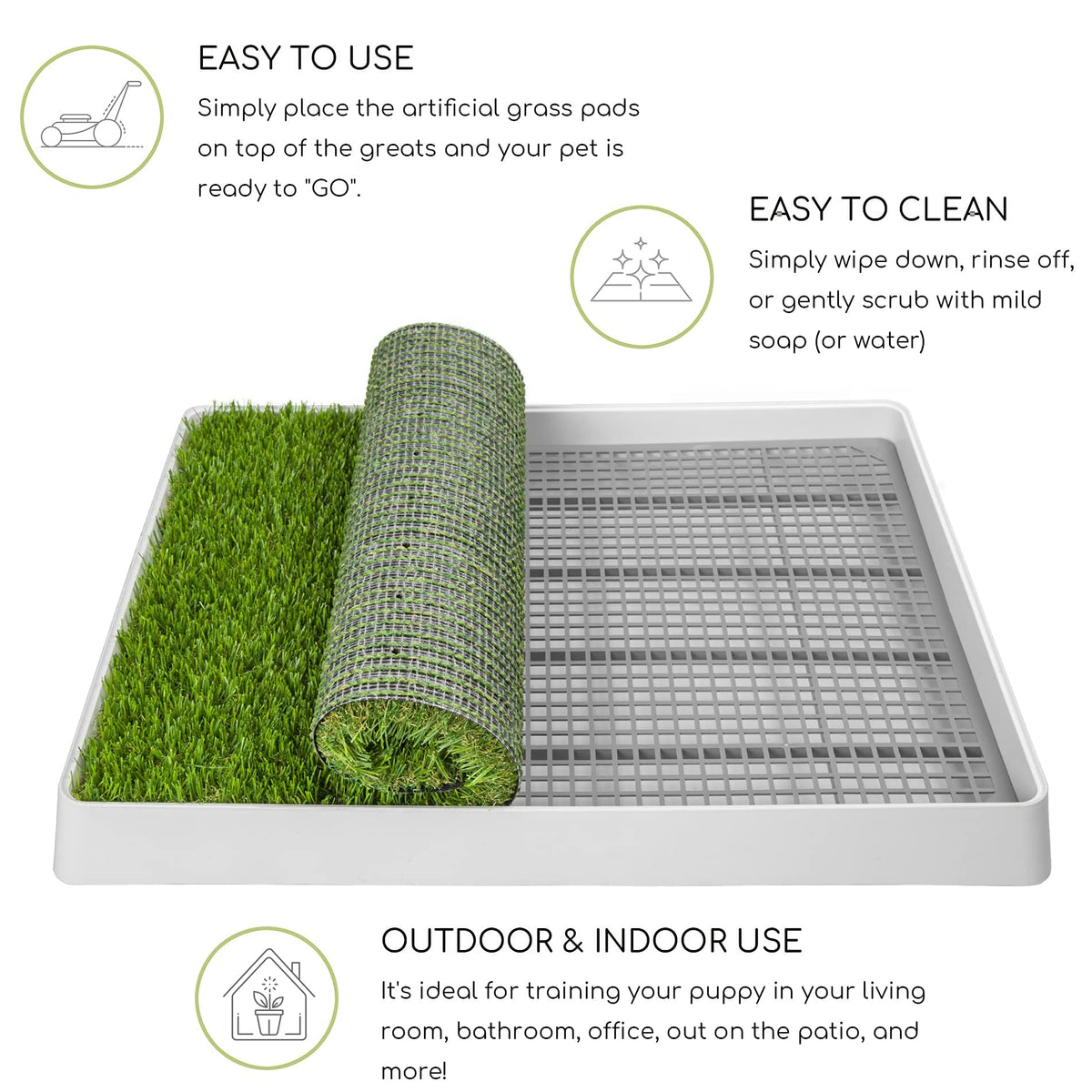 Dog Grass Pad with Tray M68951