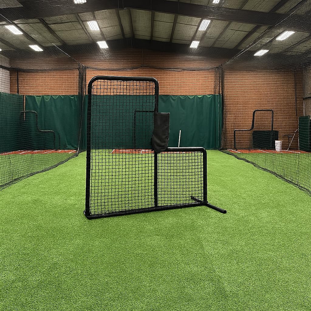 Heavy-Duty Aluminum Baseball & Softball Pitching Protection Screen D88510