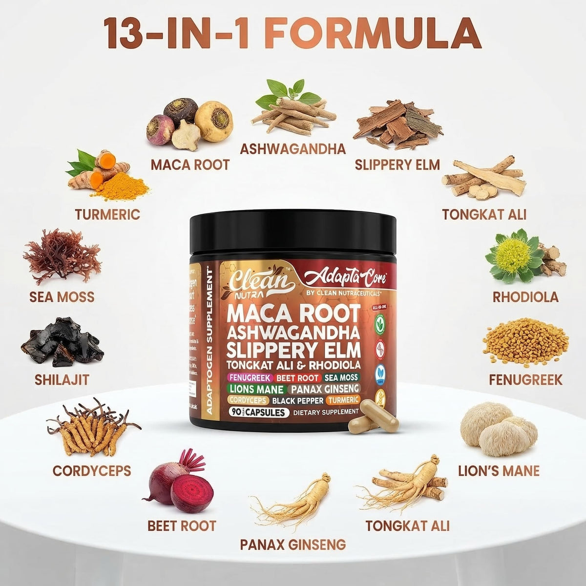 Organic Maca Root Capsules 90 Pills G121