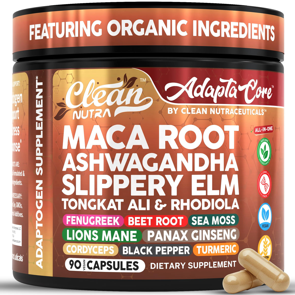 Organic Maca Root Capsules 90 Pills G121
