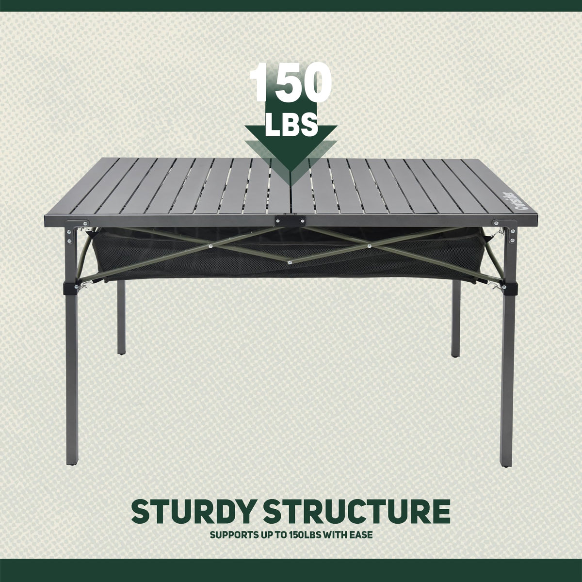 Portable Aluminum Camping Table W657279
