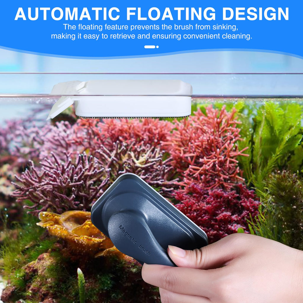Aquarium Air Pump Magnetic Glass Cleaner F4300
