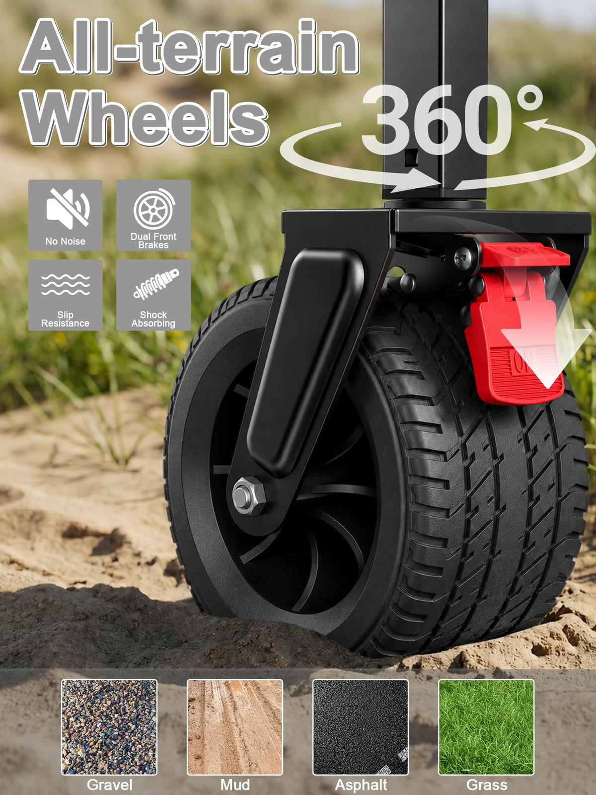Collapsible Wagon with Canopy Black Q970