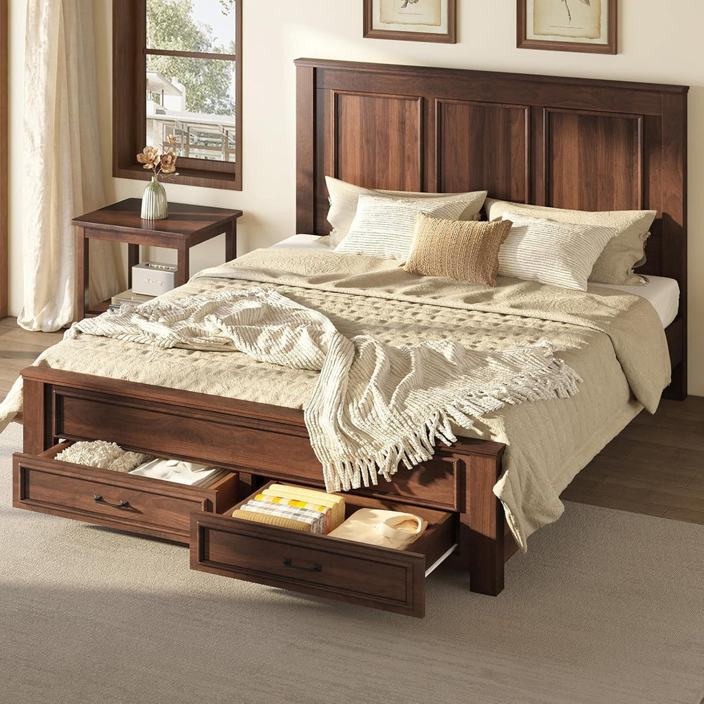 52.2" Full Size Farmhouse Bed Frame with Headboard Z219997