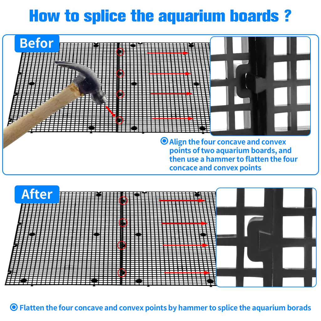 Fish Tank Divider with Suction Cups Adjustable Aquarium Isolation Board Z833
