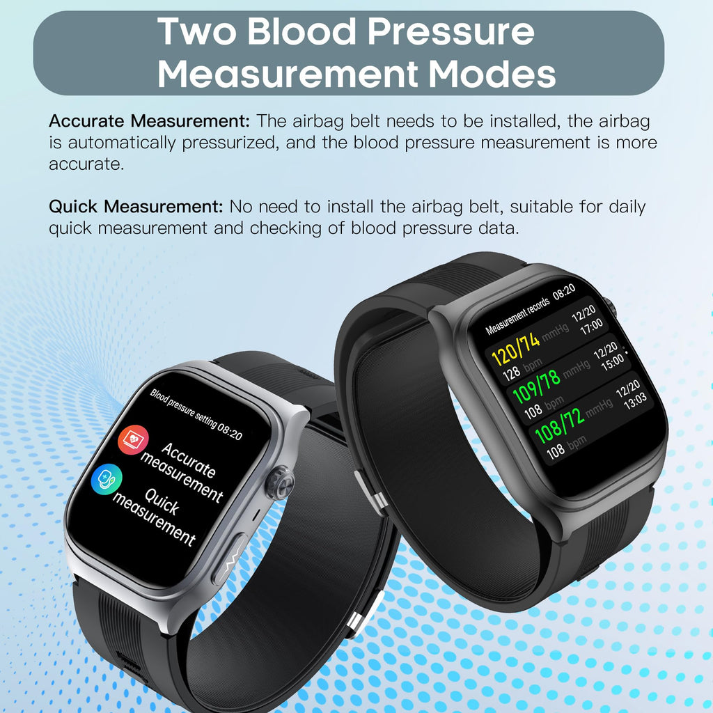 Black Blood Pressure Smart Watch Fitness Tracker R2807