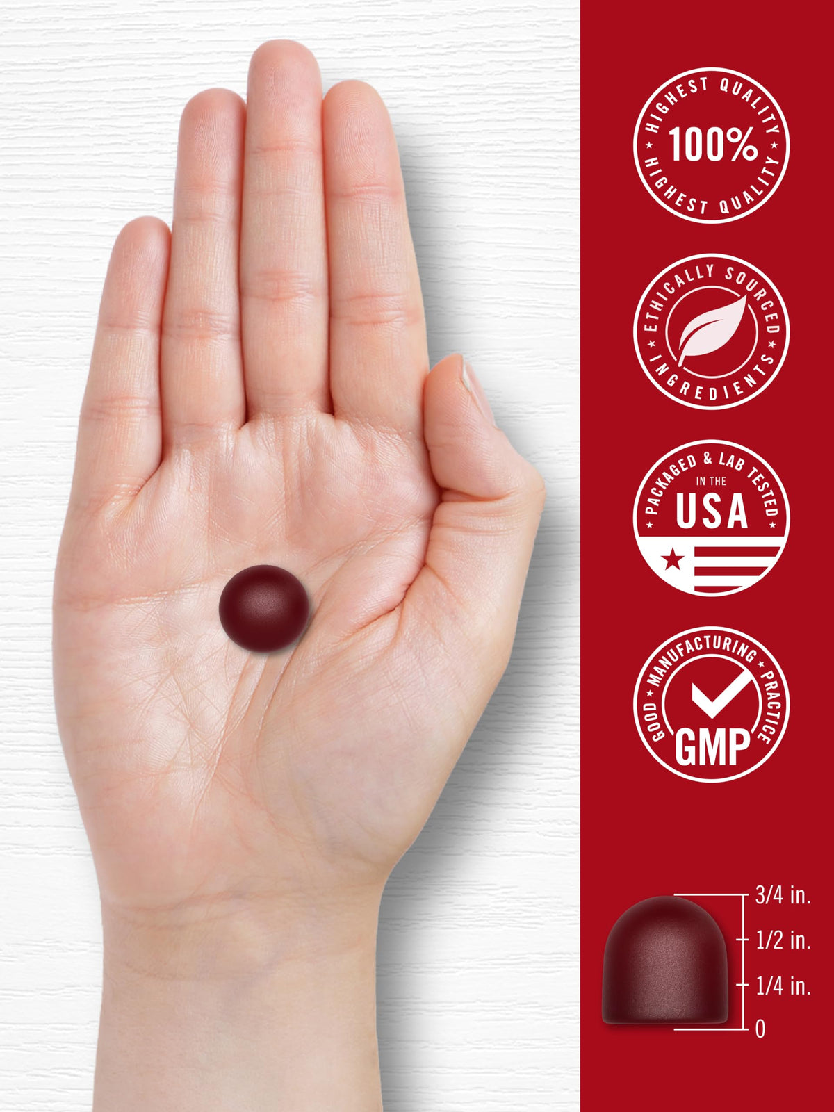 Beet Root Gummies 60 Count Strawberry Flavor B402