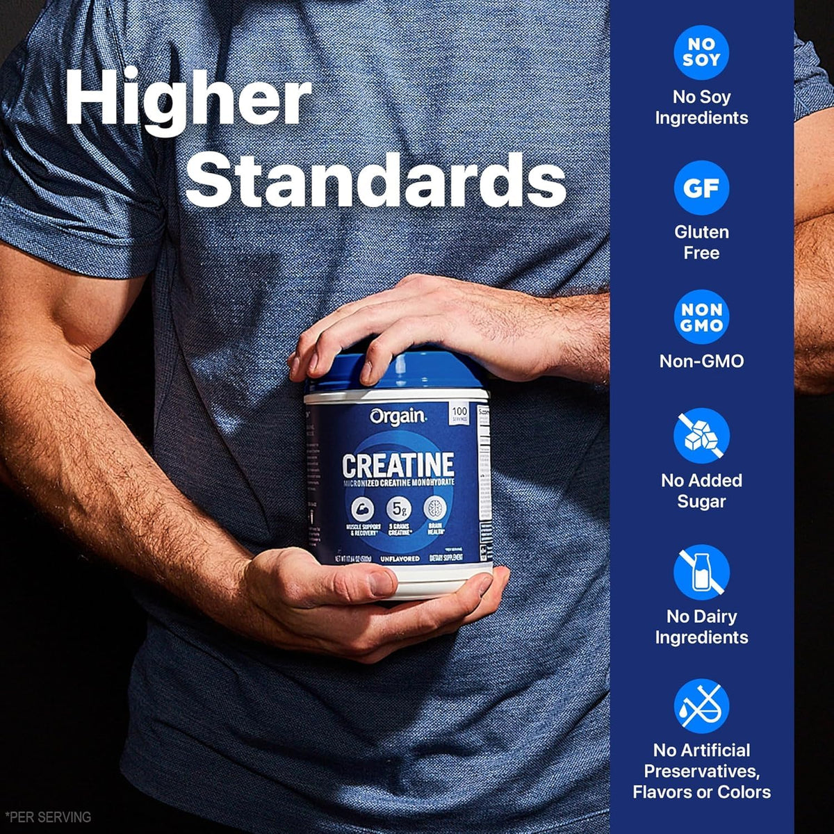 Creatine Monohydrate Powder & Organic Vegan Vanilla Bean Protein Powder Bundle K922778