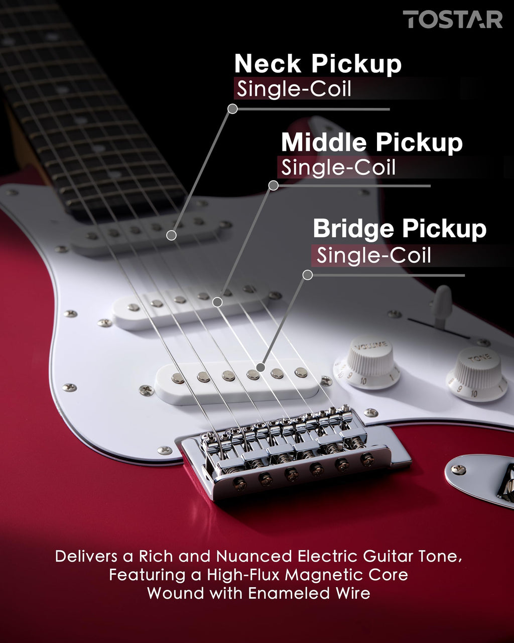 Red Electric Guitar Kit V1823