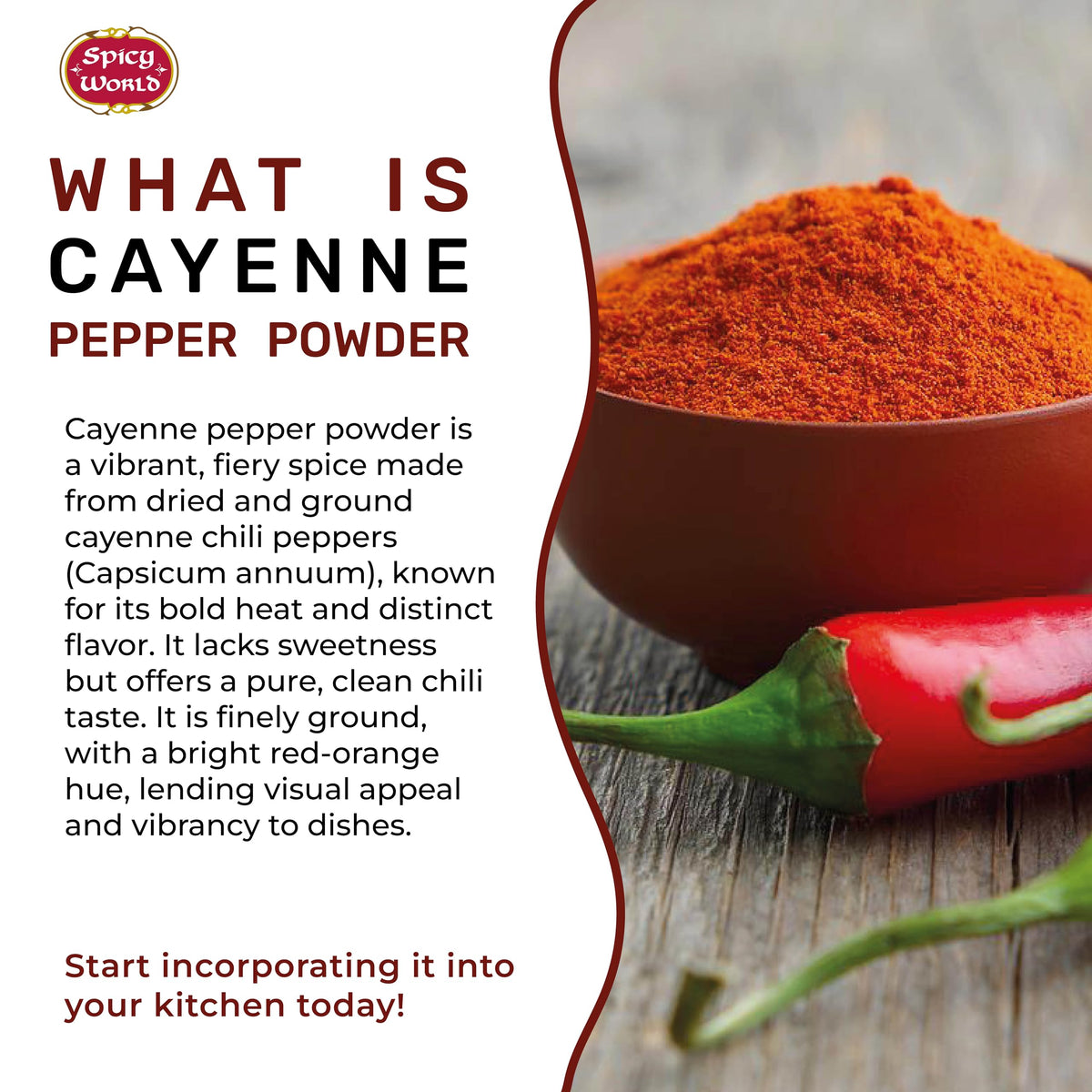 Cayenne Pepper Powder 5 LBS Gluten Free S947