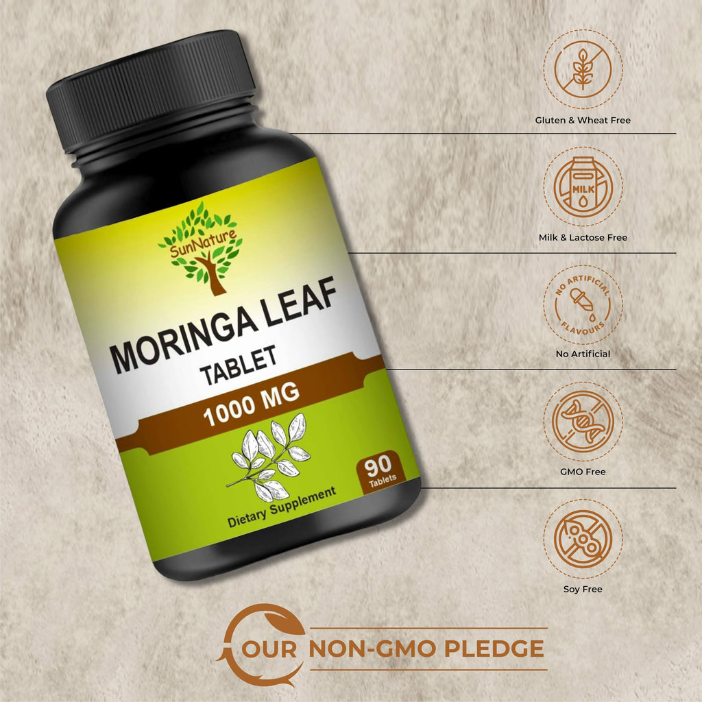 1000 mg Moringa Leaf Tablets, 90 Tablets D40131