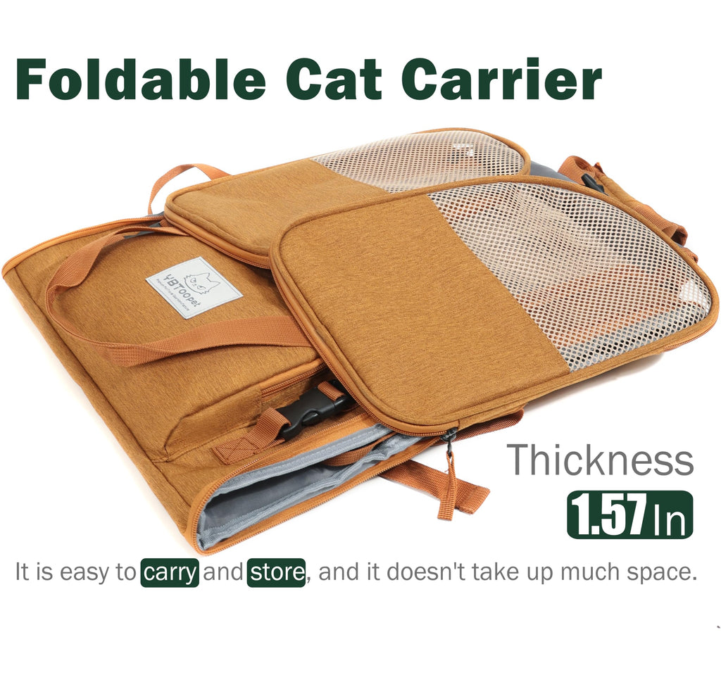 Brown Expandable Cat Backpack H324179