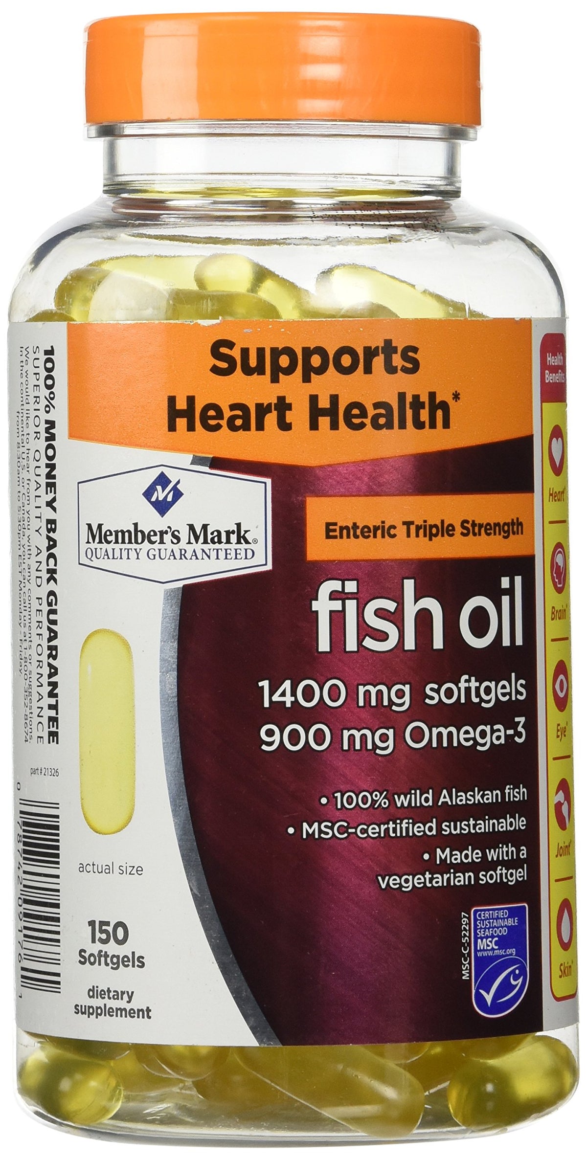 Triple Strength Fish Oil 1400mg 150 Ct W837