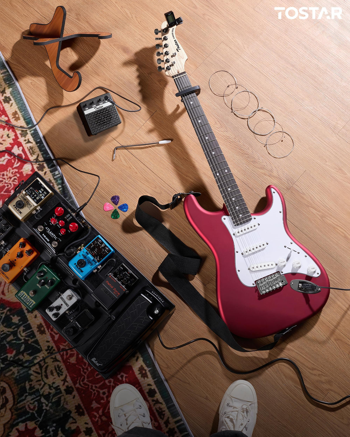 Red Electric Guitar Kit V1823