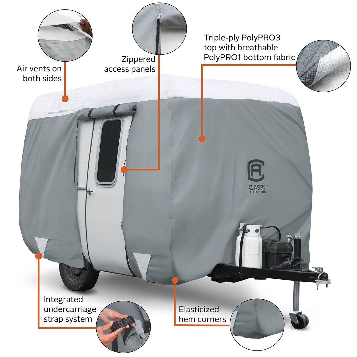 Molded Fiberglass Travel Trailer Cover H151348
