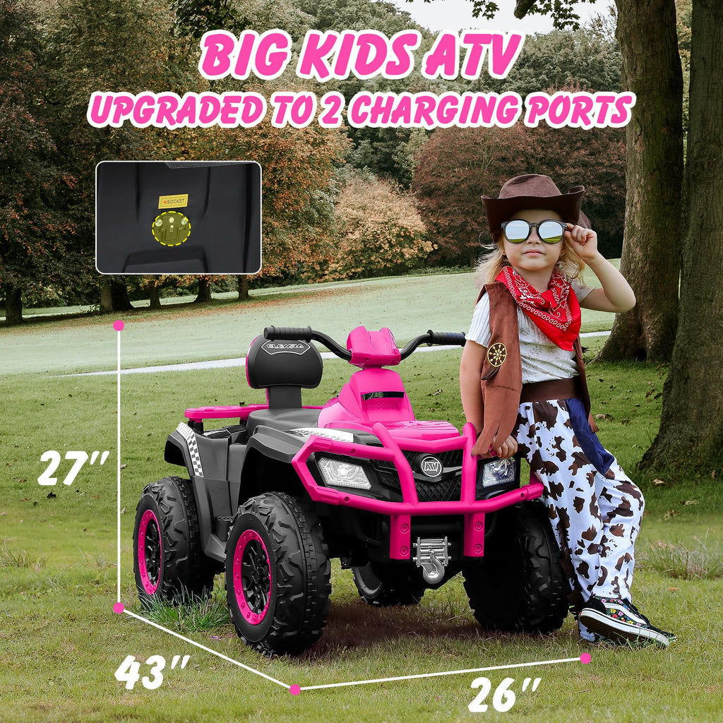 24V 2 Seater 4WD Off-Road Ride on ATV H876